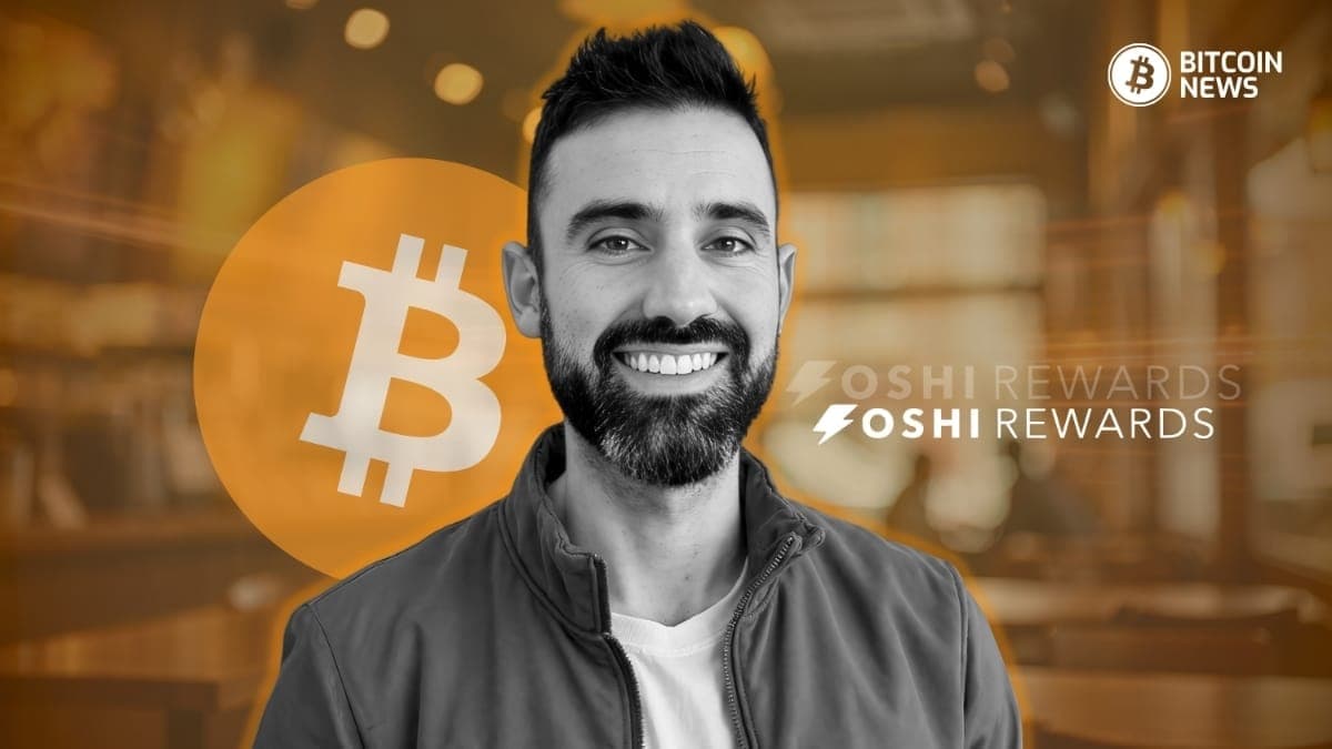 Michael Atwood, founder of Oshi, featured in a Bitcoin News interview about earning Bitcoin through everyday spending
