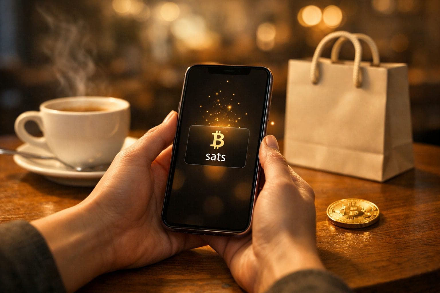 How to earn free Bitcoin in 2026: earning Bitcoin rewards from shopping on a smartphone